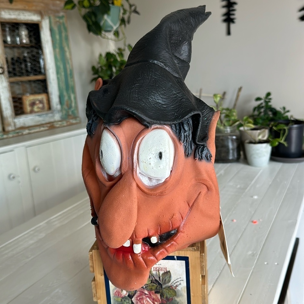 Vintage Adult creepy witch mask